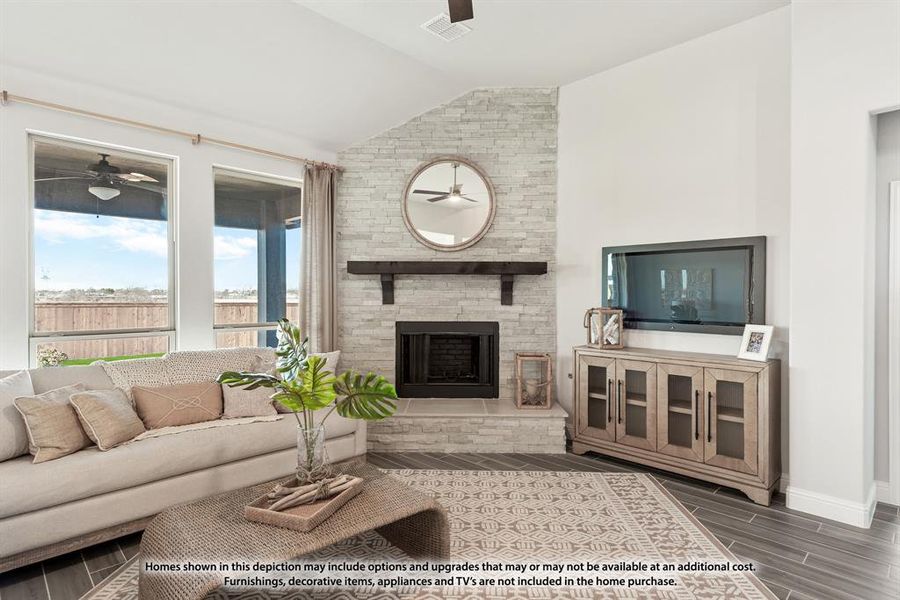 Furnished interior view inside a new home in North Grove, Waxahachie (Image 3).