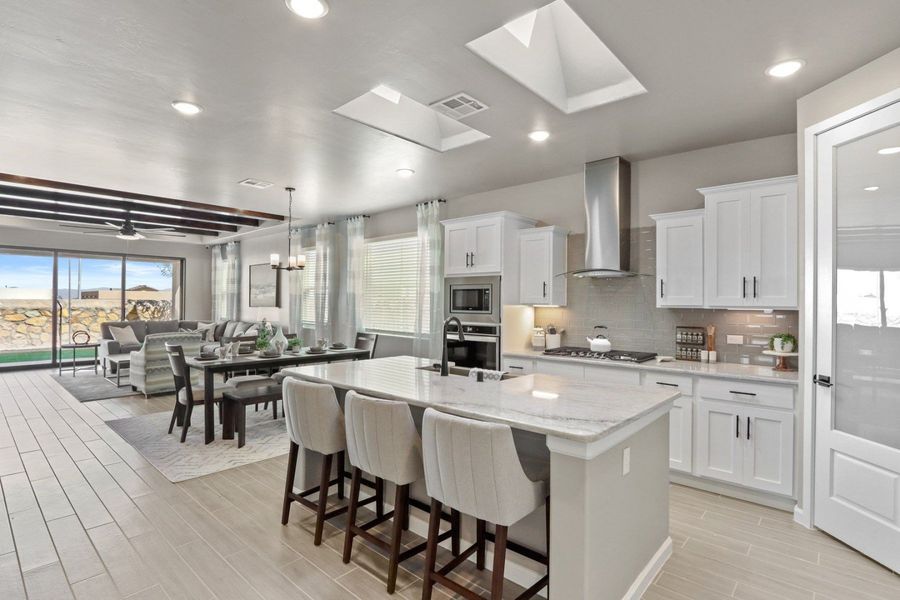 Representative furnished interior of a home built from the Pershing by Hakes Brothers in Paseo Del Este, El Paso (Image 17).