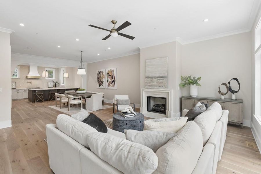 Furnished interior view inside a new home in , Atlanta (Image 32). Furnished interior view inside a new home in , Atlanta (Image 32).