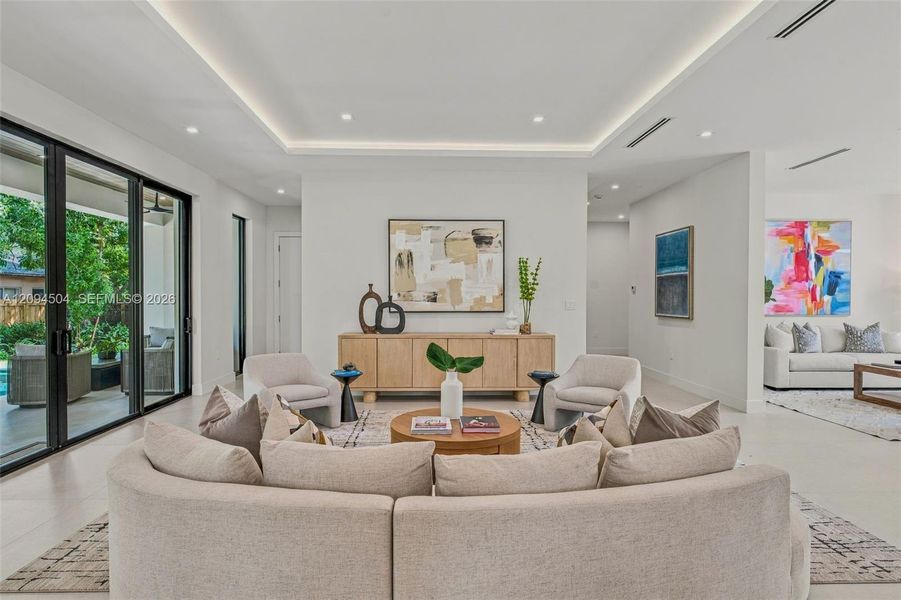 Furnished interior view inside a new home in , South Miami (Image 51).