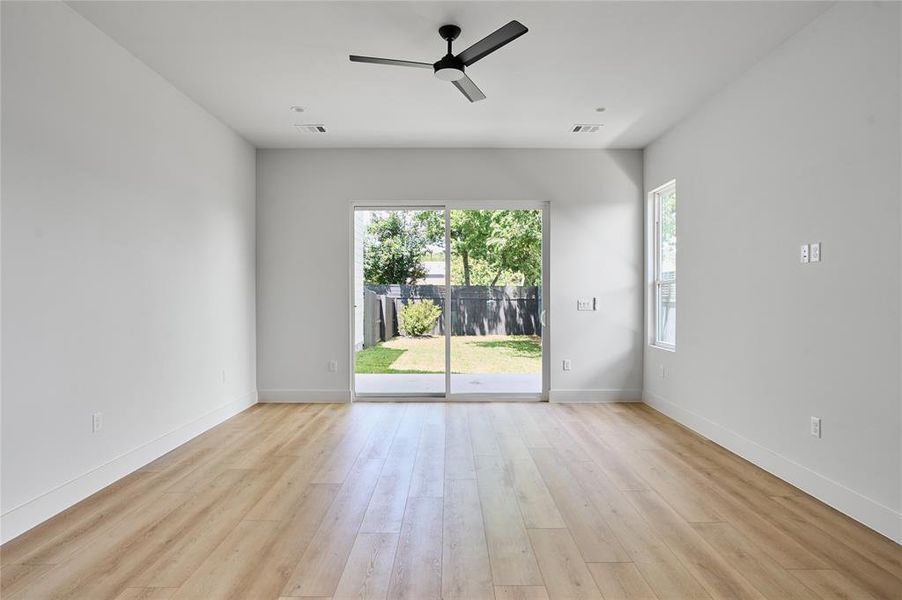 Wide open space in living room