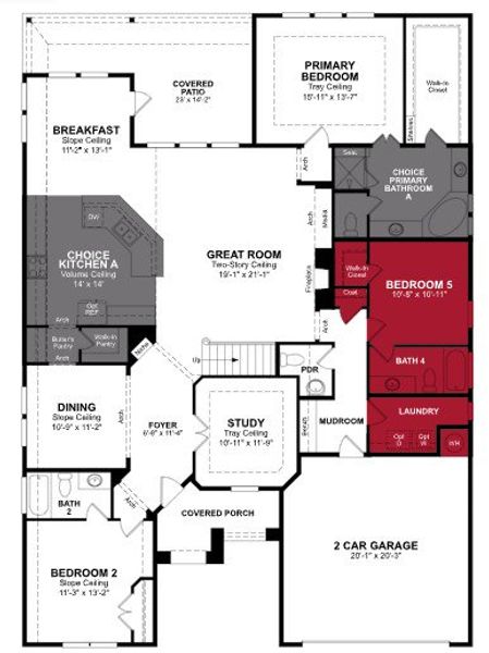 2D floor plan layout of this home in Lovers Landing, Forney, TX (Image 3). 2D floor plan layout of this home in Lovers Landing, Forney, TX (Image 3).