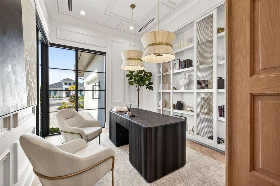 Furnished interior view inside a new home in , Sarasota (Image 37).