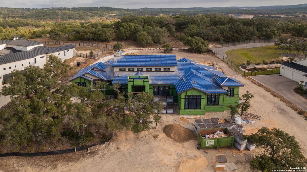 In-progress construction of a new home in , Boerne, TX (Image 25).