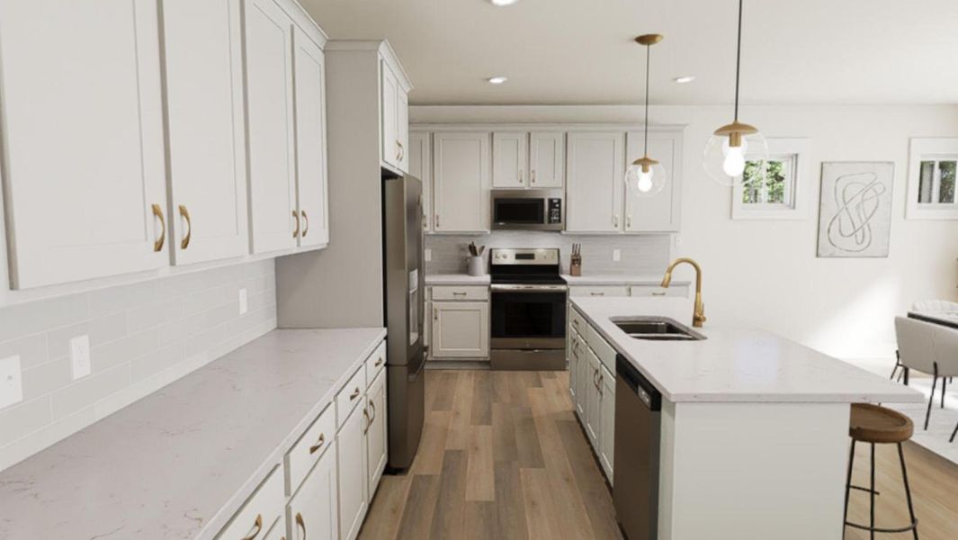Furnished interior view inside a new home in Golden Gate, High Point (Image 9).