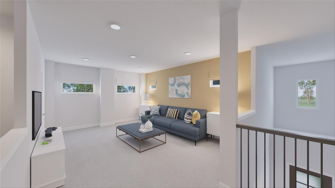 Furnished interior view inside a new home in Oakberry Trails, Waller (Image 21). Furnished interior view inside a new home in Oakberry Trails, Waller (Image 21).