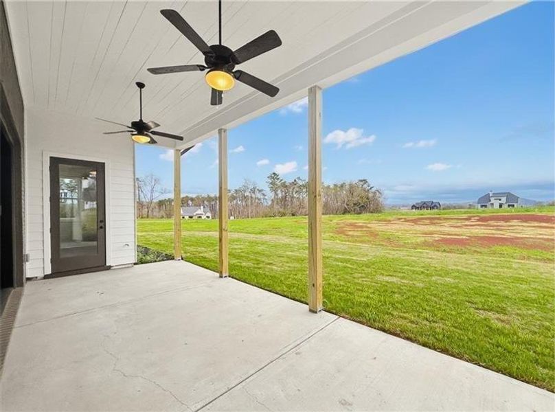 Exterior details and patio area of a home in , Rydal (Image 31).