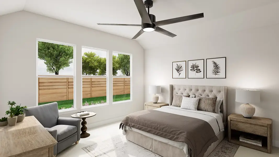 Furnished interior view inside a new home in Painted Tree, McKinney (Image 6).