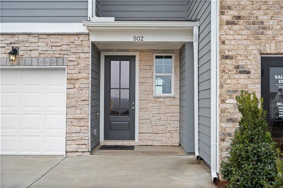 Exterior details and patio area of a home in Stegall Village, Emerson (Image 3).