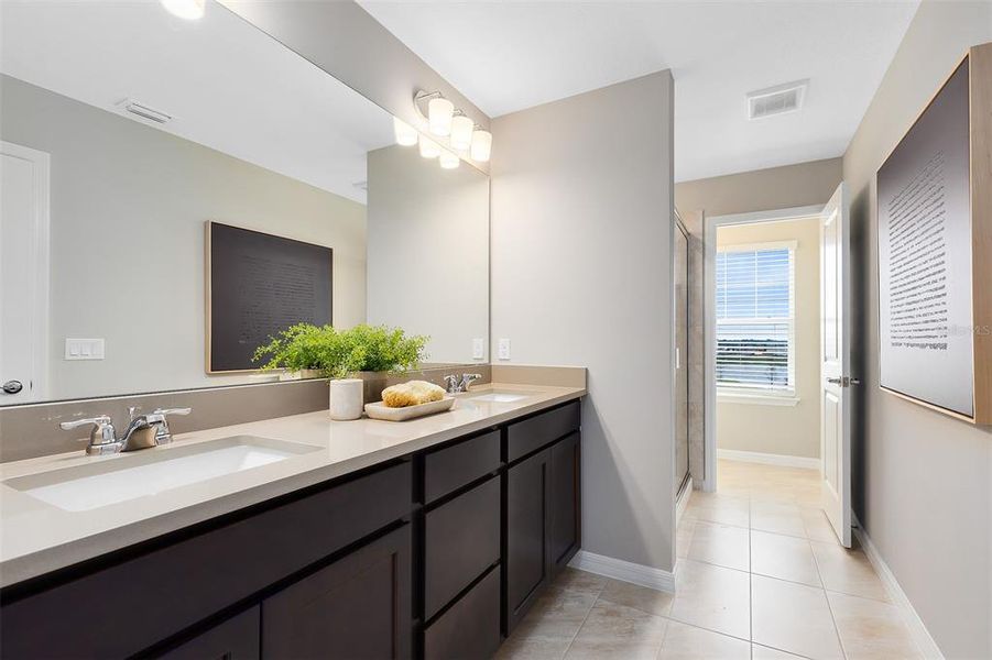 Furnished interior view inside a new home in EverBe, Orlando (Image 26).