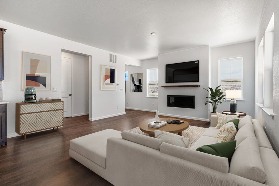 Furnished interior view inside a new home in Sterling Ranch Ascent Village, Littleton (Image 7).