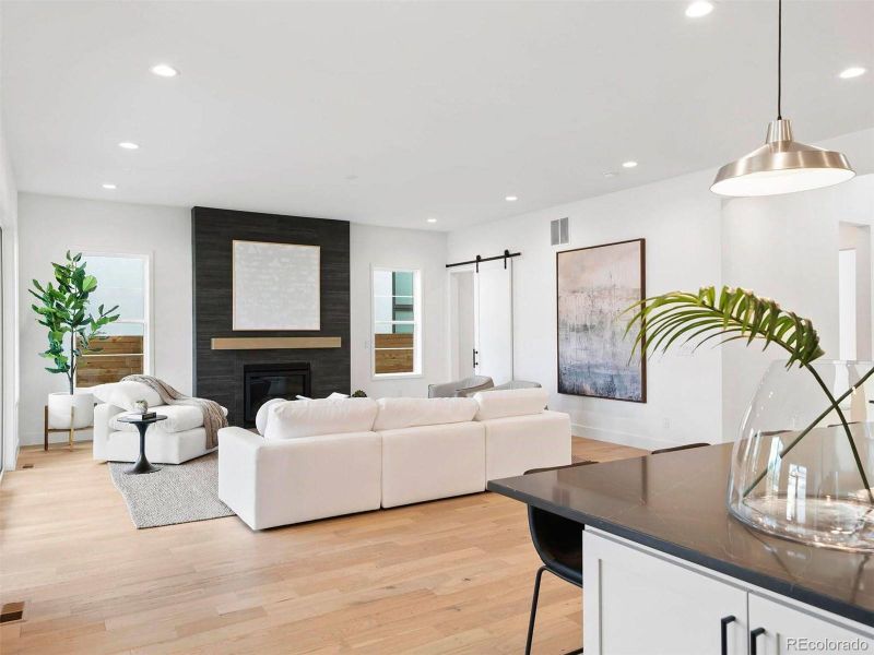 Furnished interior view inside a new home in , Denver (Image 16).