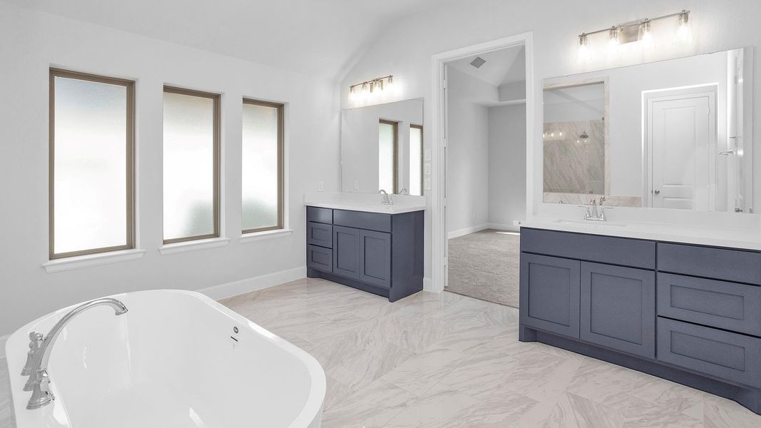 Furnished interior view inside a new home in Riceland 60', Mont Belvieu (Image 6). Furnished interior view inside a new home in Riceland 60', Mont Belvieu (Image 6).