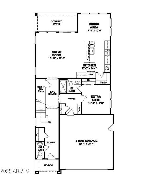 Hampton Floorplan First Floor