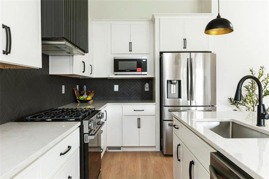 Furnished interior view inside a new home in , Monroe (Image 9).
