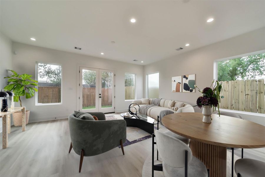 Furnished interior view inside a new home in , Houston (Image 29). Furnished interior view inside a new home in , Houston (Image 29).