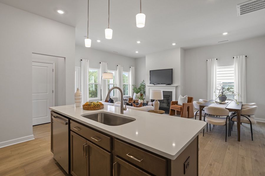 Furnished interior view inside a new home in Ovation at Sweetbrier, Durham (Image 7).