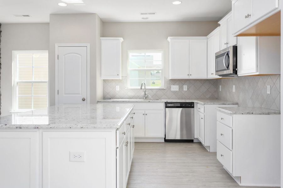 Representative furnished interior of a home built from the Freeport by Keystone Homes NC in Sullivans Reserve, Walkertown (Image 7).