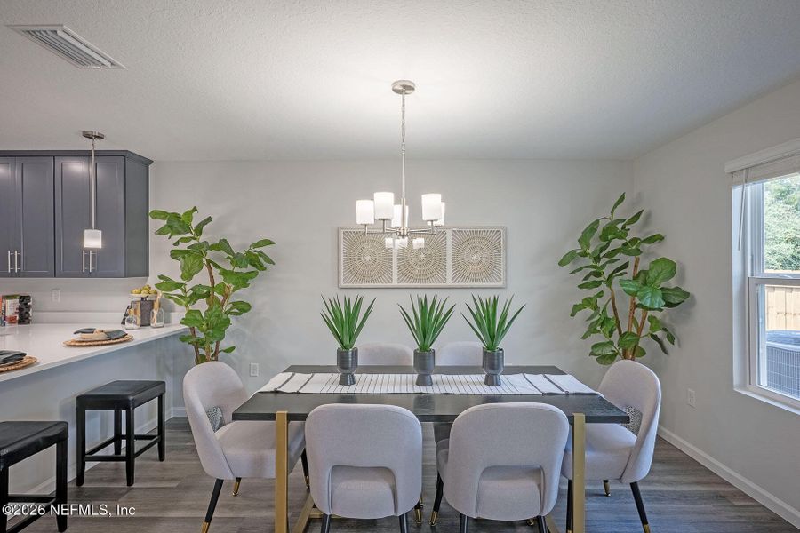 Furnished interior view inside a new home in , Jacksonville (Image 8). Furnished interior view inside a new home in , Jacksonville (Image 8).