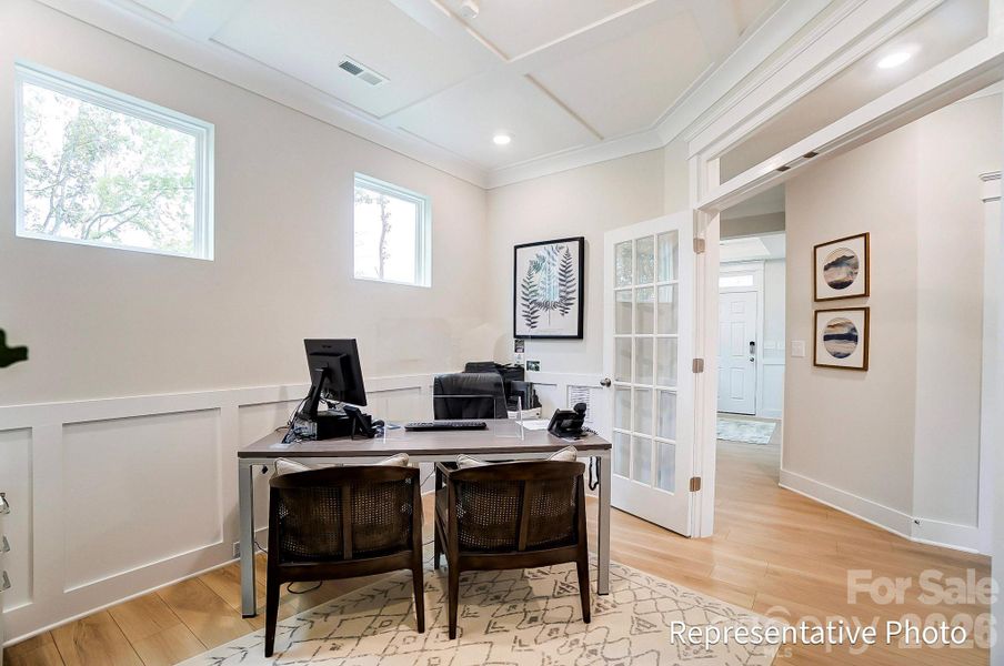 Furnished interior view inside a new home in Caldwell Forest, Charlotte (Image 4).