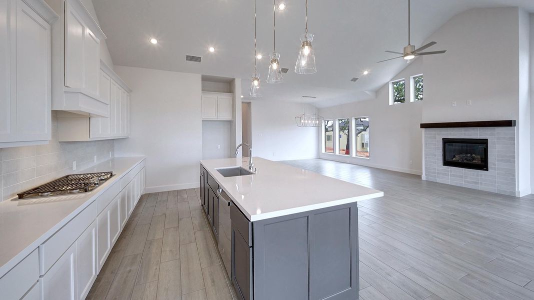 Furnished interior view inside a new home in Esperanza 60', Boerne (Image 10). Furnished interior view inside a new home in Esperanza 60', Boerne (Image 10).