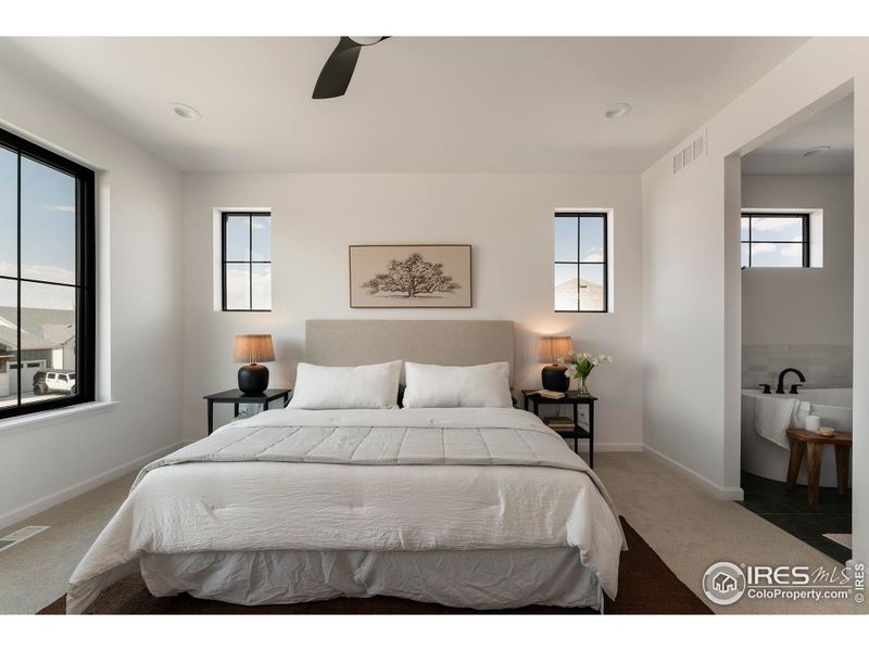 Furnished interior view inside a new home in Greenspire At Windsor Lake, Windsor (Image 29).