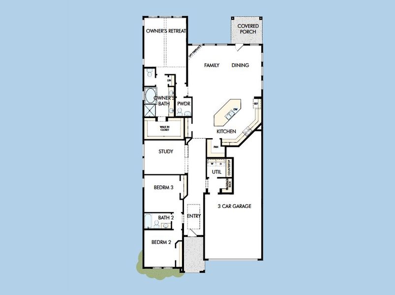 2D floor plan layout for the The Magnolia by David Weekley Homes in Windsong - Reserve Series, Boerne, TX (Image 5). 2D floor plan layout for the The Magnolia by David Weekley Homes in Windsong - Reserve Series, Boerne, TX (Image 5).