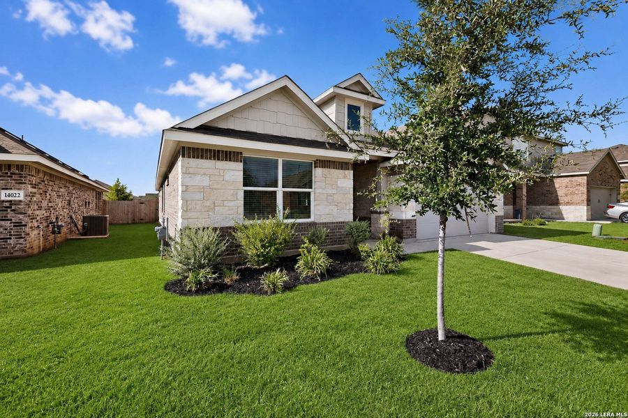 Front exterior of a new home in , San Antonio, TX, highlighting curb appeal (Image 22).