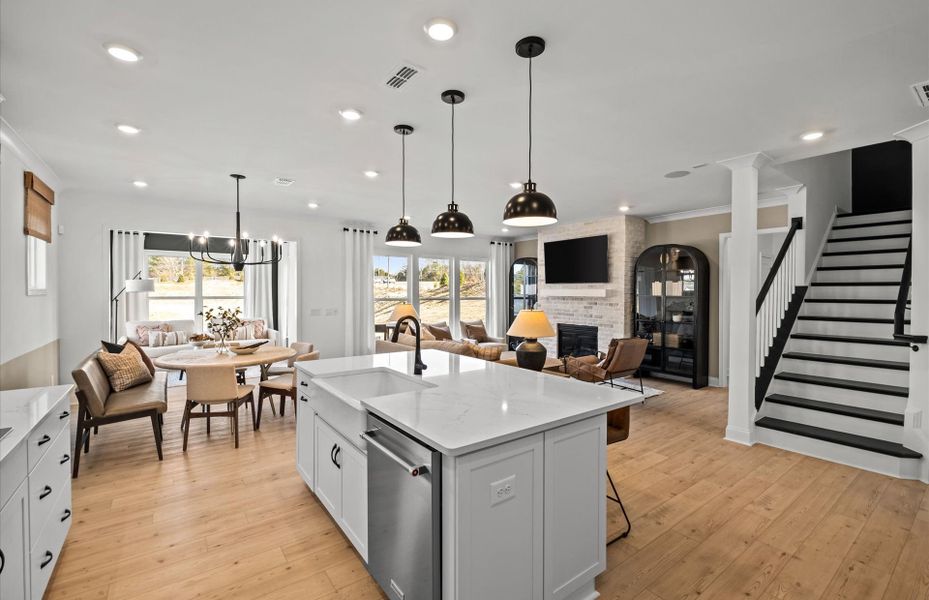 Representative furnished interior of a home built from the Continental by Pulte Homes in Elmbrook, Matthews (Image 41).
