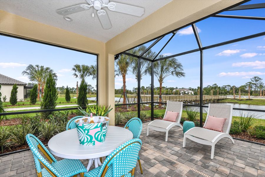 Representative exterior details of a home built from the Crystal Sand 2 by Neal Communities in Vicenza, Venice (Image 4).