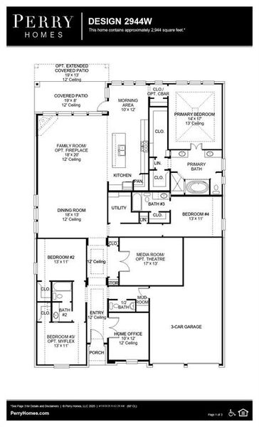 2D floor plan layout of this home in Devonshire - Reserve 60', Forney, TX (Image 3). 2D floor plan layout of this home in Devonshire - Reserve 60', Forney, TX (Image 3).