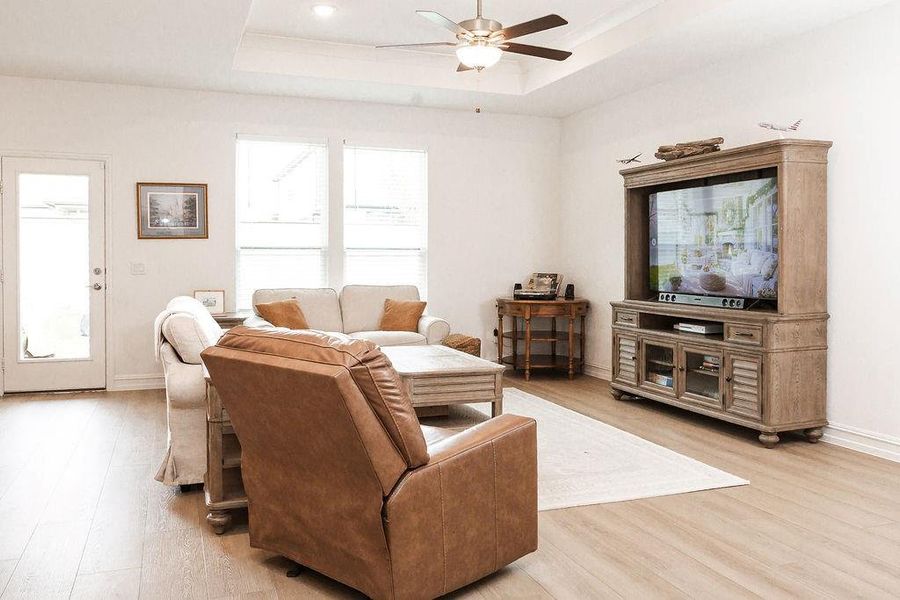 Furnished interior view inside a new home in Pecan Square, Northlake (Image 8).