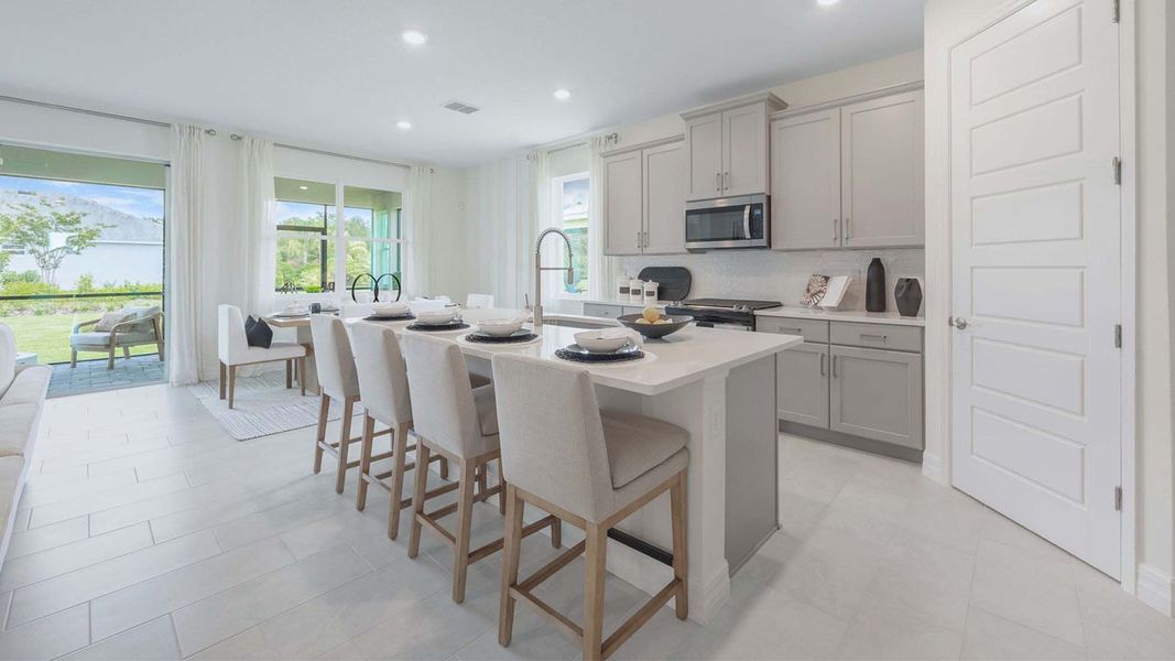 Representative furnished interior of a home built from the DELRAY by D.R. Horton in Lakes of Mount Dora, Mount Dora (Image 12).