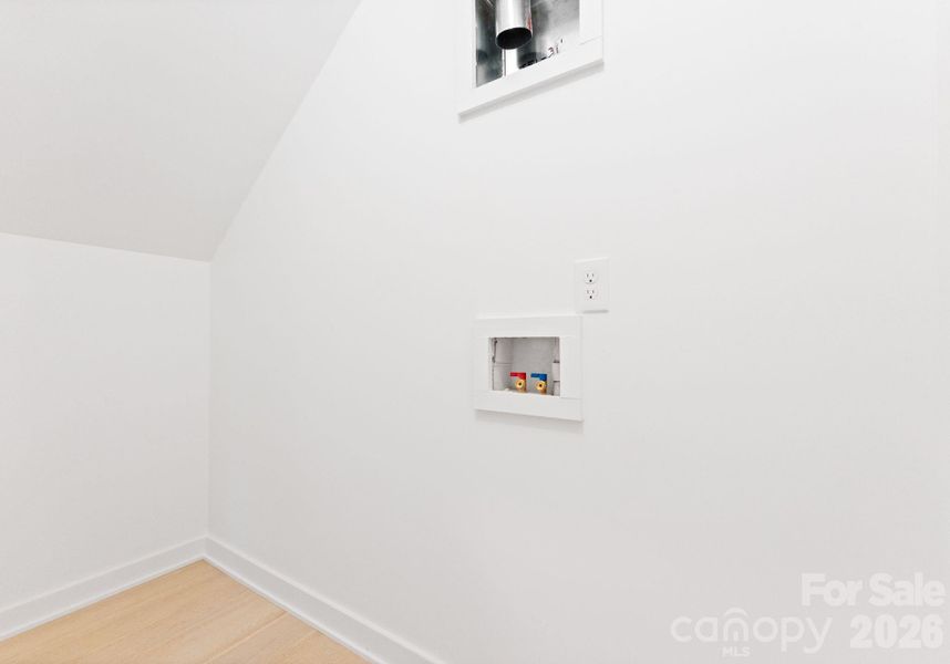 Second laundry hook up downstairs.