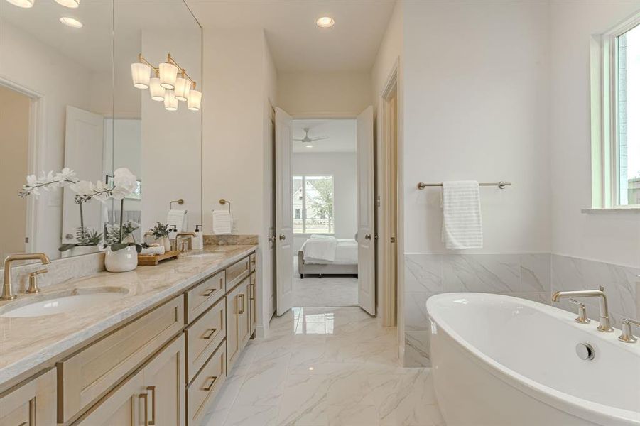 Furnished interior view inside a new home in , Aledo (Image 7).