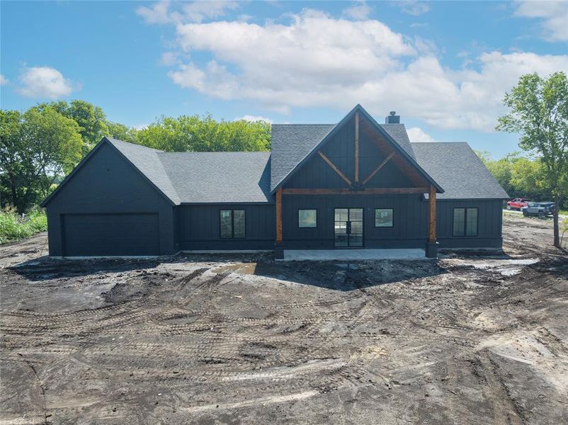 Front exterior of a new home in , Celeste, TX, highlighting curb appeal (Image 17).