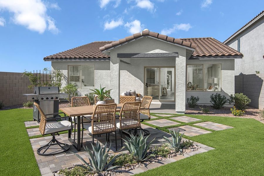 Representative exterior details of a home built from the 1356 Modeled by KB Home in Bella Camino Traditions, San Tan Valley (Image 3).