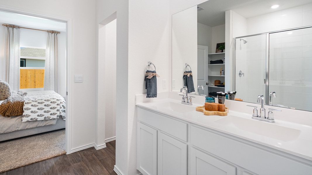 Representative furnished interior of a home built from the The Kendall by D.R. Horton in Talavera, Kyle (Image 27). Representative furnished interior of a home built from the The Kendall by D.R. Horton in Talavera, Kyle (Image 27).