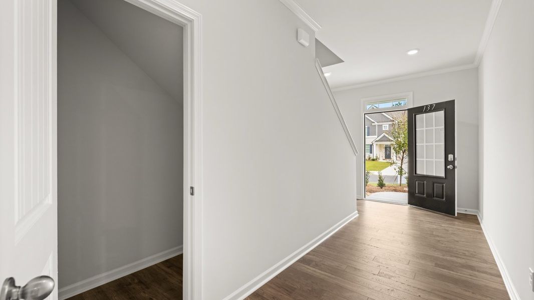 Representative unfurnished interior of a home built from the Robie by D.R. Horton in Parkside at Carter Grove, Cartersville (Image 14). Representative unfurnished interior of a home built from the Robie by D.R. Horton in Parkside at Carter Grove, Cartersville (Image 14).