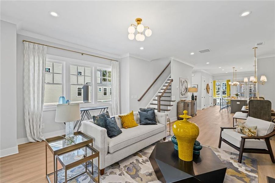 Furnished interior view inside a new home in , Kennesaw (Image 24).