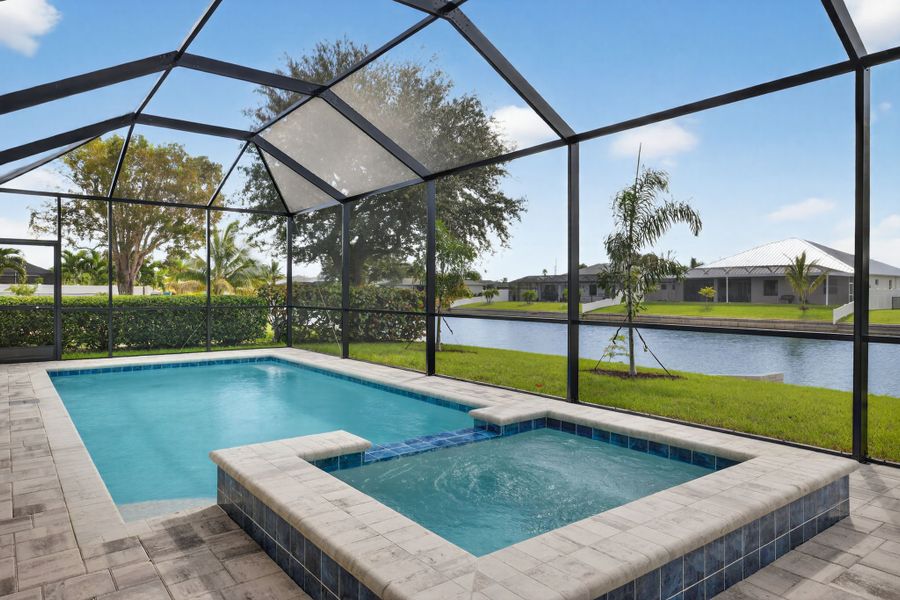 Representative exterior details of a home built from the The Coral Haven by Sunlife Homes LLC in Cape Coral, Cape Coral (Image 28).