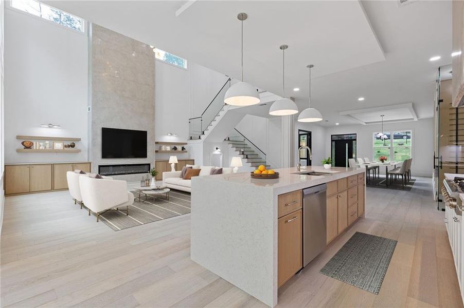 Furnished interior view inside a new home in , Lilburn (Image 47).