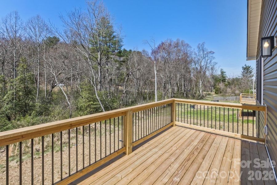 Exterior details and patio area of a home in , Asheville (Image 15).