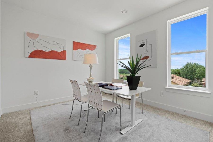 Furnished interior view inside a new home in Agave, Austin (Image 8).