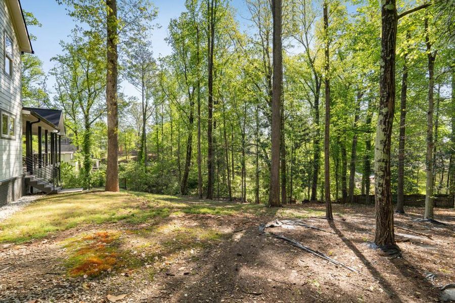 Exterior details and patio area of a home in , Atlanta (Image 30).