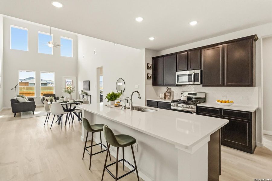 Furnished interior view inside a new home in Hickory Ridge, Elmendorf (Image 18).