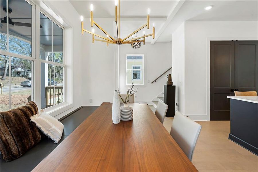Furnished interior view inside a new home in , Atlanta (Image 9). Furnished interior view inside a new home in , Atlanta (Image 9).