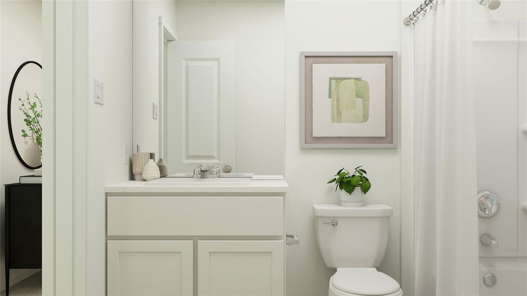 Furnished interior view inside a new home in Sila, Huffman (Image 10).