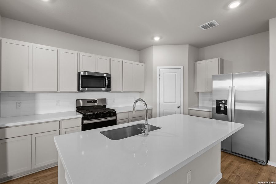 Furnished interior view inside a new home in Garden Grove, San Antonio (Image 11). Furnished interior view inside a new home in Garden Grove, San Antonio (Image 11).