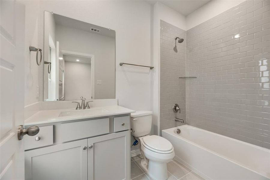 Furnished interior view inside a new home in Valencia On The Lake, Little Elm (Image 7).